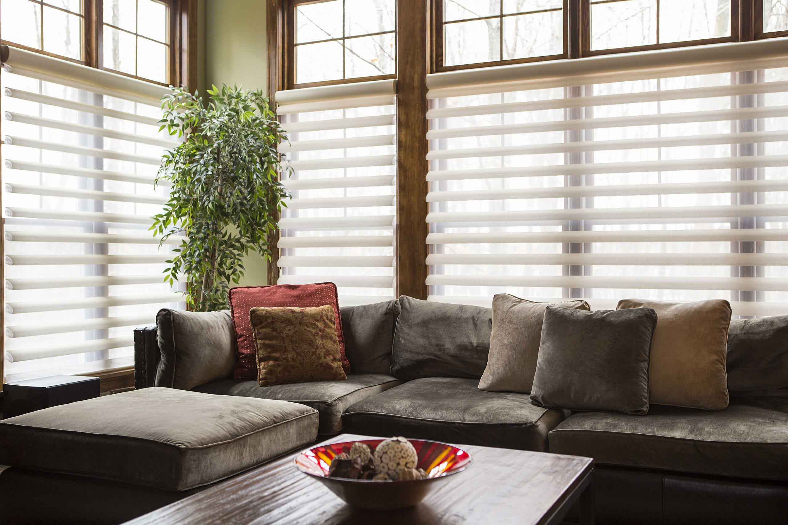55263 sofa and blinds in living room R6LACRG1 scaled2-harvey-blinds