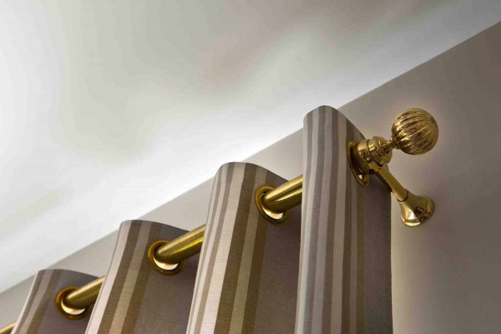 Rod curtain track system